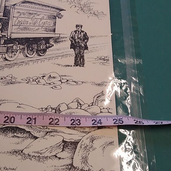 Paul Anthony Lee "The Famous 999" Black and White Steam Locomotive Art Drawing - Picture 10 of 13